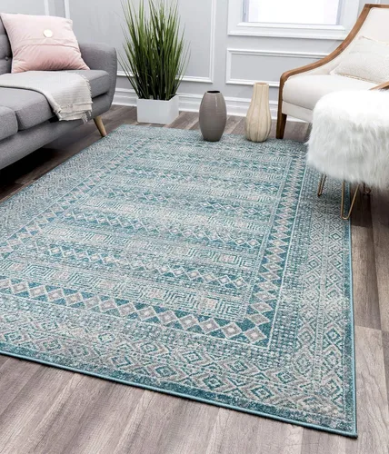 Vista 13 de Rugs America Hailey HY10A Heath - Alfombra vintage de transición de 8 x 10 pies