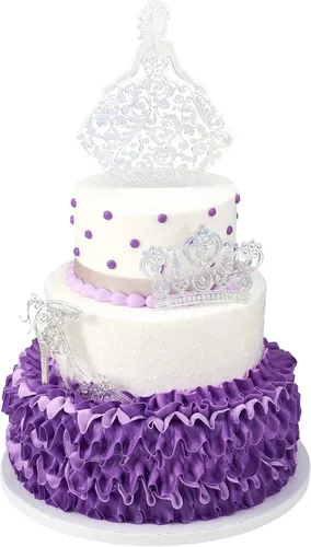 Vista 11 de DecoPac QUINCEANERA - Kit de decoración de tartas, adornos para tartas y cupcakes XL-GOLD para niñas, dulces 15 cumpleaños y fiestas, membrillo años