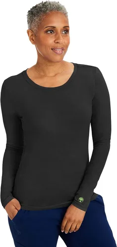 Vista 7 de healing hands - Camiseta interior de manga larga para uniforme médico, camiseta tejida para mujer, 5047 Melissa