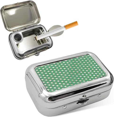 Vista 12 de Yourkar Ceniceros Portátiles, Mini Cenicero Portátil de Acero Inoxidable con Tapa a Prueba de Viento, Cenicero de Bolsillo Creativo Portátil