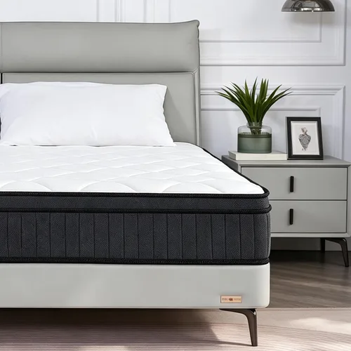 Vista 10 de Colchón híbrido doble de 12 pulgadas, espuma viscoelástica de gel y Gris