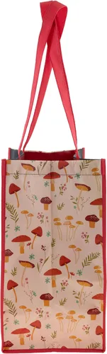 Vista 2 de Karma Bolsas de regalo reutilizables, bolsas de regalo con asas, perfectas para regalos de cumpleaños y fiestas, RPET 1 hongo grande (paquete de 2)