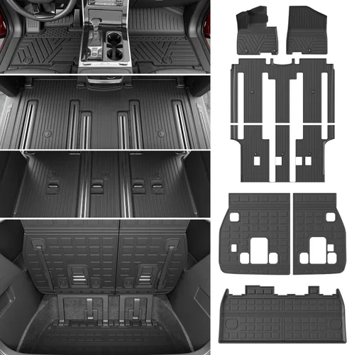 Vista 13 de powoq - Alfombrilla de suelo de 6 asientos compatible con Jeep Grand