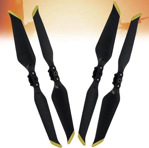 Vista 5 de 2 pares de hélices plegables, accesorios de hélices de liberación rápida compatibles con MAVIC 2 PRO / ZOOM RC Drone (dorado)