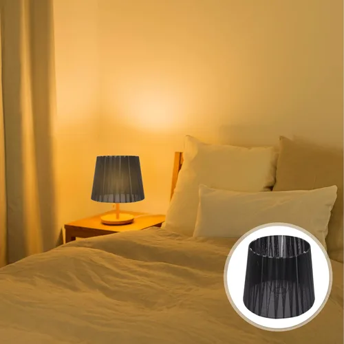 Vista 7 de OSALADI Pantalla de lámpara de tela simple con clip para lámpara de mesa y luz de pie