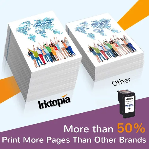 Vista 5 de Inktopia Cartucho de tinta de repuesto compatible para Canon PG 245XL 245 XL PG-243 (solo negro) utilizado en impresoras Canon PIXMA MX492 MX490