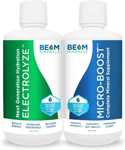 Vista 10 de BEAM Minerals Electrolyze Reabastecimiento de electrolitos líquido Todos los electrolitos, sin toda la sal 32 fl Oz