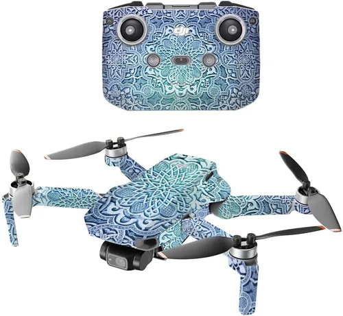 Vista 10 de MightySkins - Compatible con DJI Mini 2 Dron portátil - Morado antiguo Funda protectora de vinilo duradera y única Fácil de aplicar, quitar