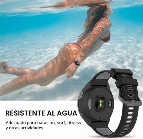 Vista 5 de Correa de reloj compatible con Garmin Forerunner 945/Forerunner 935, silicona suave deportiva Garmin 935/Fenix 5/Fenix 5 Plus, repuesto para Garmin