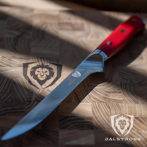 Vista 7 de Dalstrong Cuchillo para deshuesar – Serie Shogun – Cuchillo de acero japonés AUS-10V Super Steel de 6 pulgadas – Regalo – Tratado al vacío – Mango