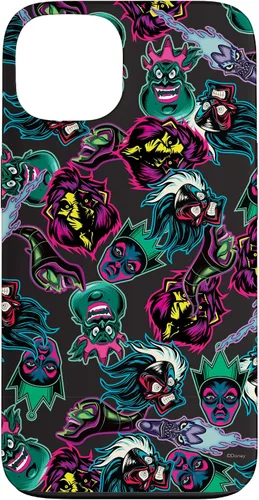 Vista 7 de Funda con estampado de neón malvado de villanos de Disney para iPhone 16