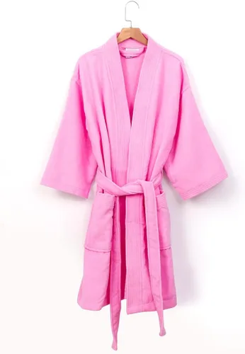 Vista 2 de Bata de baño de microfibra para mujer, bata tipo kimono para mujer, playa, piscina y después de la ducha