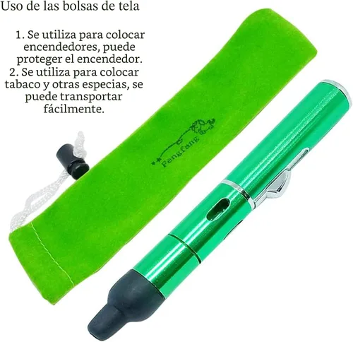Vista 5 de Encendedor de Antorcha de Butano, Fengfang Tubo Metálico Todo en Uno con Antorcha de Butano Integrada Desmontable Recargable Portátil