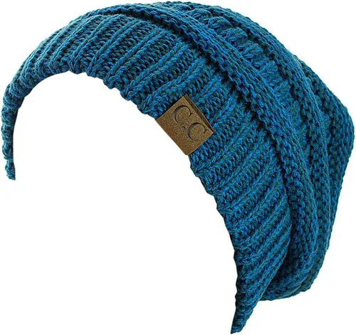 Vista 53 de C.C Trendy Warm Chunky Soft Stretch Cable Knit Beanie