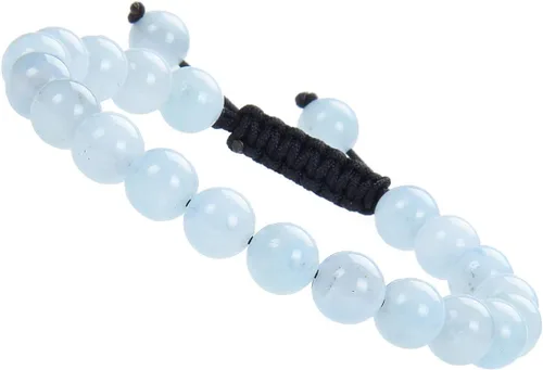 Vista 11 de MASSIVE BEADS - Pulseras ajustables unisex de cuentas de cristal de piedras preciosas con poder curativo natural, de macramé Piedras de 7 chakras