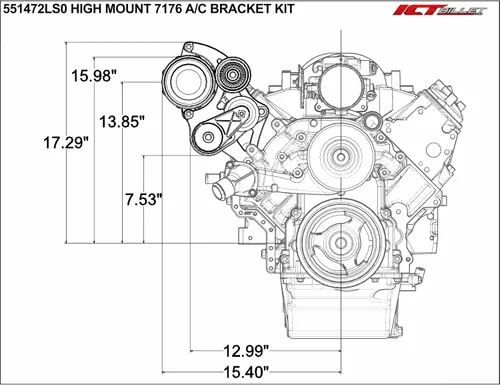 Vista 3 de LS1 Truck Sanden soporte de aire acondicionado