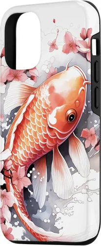 Vista 2 de iPhone 14 Whimsical Koi Whirl Playful Fish in a Dance Case