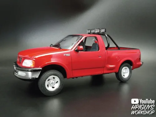 Vista 10 de AMT 1997 Ford F-150 4x4 Pickup Kit de modelo a escala 1:25