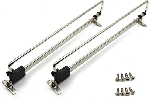 Vista 3 de Closet Pull Out Autuwintor - Barra de valet extraíble para armario, barra ajustable para ropa, montaje lateral con tornillos de montaje, acero