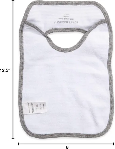 Vista 7 de Burt's Bees Baby Baberos unisex para bebé, trapos de baba de hombro de solapa, 100% algodón orgánico con baberos absorbentes de toalla de rizo