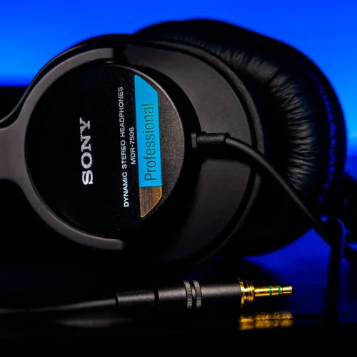 Vista 5 de Almohadillas de repuesto originales para auriculares SONY MDR-7506, MDR-V6, MDR-V7, MDR-CD900ST - 1 par (2 piezas)