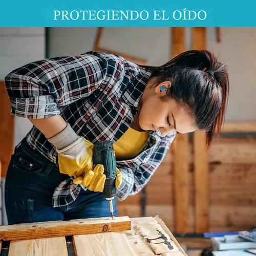 Vista 6 de Lenicany 30 pares de tapones de espuma suave, tapones desechables con cancelación de ruido de 32 dB para bloquear el sonido