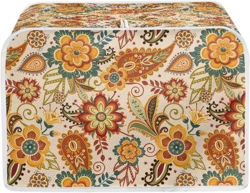 Vista 46 de Talayituse Autumn Maple Leaf Print Toaster Cover 2 Slice Bread Toaster Oven Cover Washable Toasters Dust Covers Kitchen Small Appliance Covers