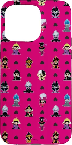 Vista 28 de iPhone 16 Disney Villains Anti-Love Cute Black Heart Valentine’s Day Case