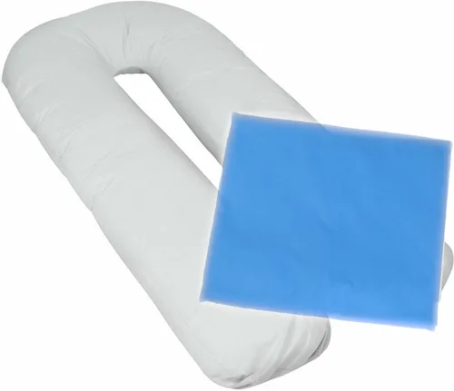 Vista 13 de Funda de almohada de cuerpo completo para embarazo, en forma de U, ajuste universal, funda de repuesto para almohada de maternidad (negro)