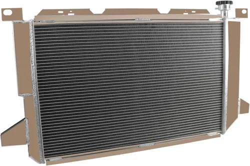 Vista 9 de ALLOYWORKS Radiador de aluminio de 3 filas para Ford F-150 F-250 F-350 F150 F250 F 350 Bronco 5.0L 5.8L 7.5L V8 Radiadores de flujo cruzado