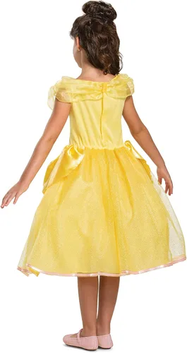 Vista 2 de Disney Princess Belle - Disfraz clásico para niña, color amarillo