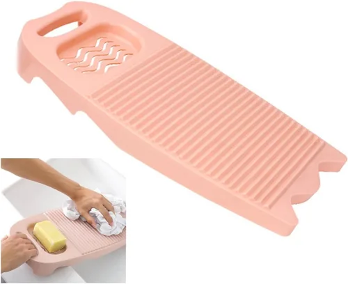 Vista 10 de Khakho Mini tabla de lavado de plástico rectángulo de lavado de ropa Junta de lavado a mano ropa y pequeños artículos delicados