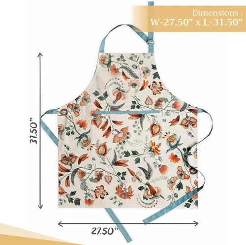 Vista 306 de Maison d' Hermine Delantales para mujer con bolsillo, 100% algodón (27.50 x 31.50 pulgadas)