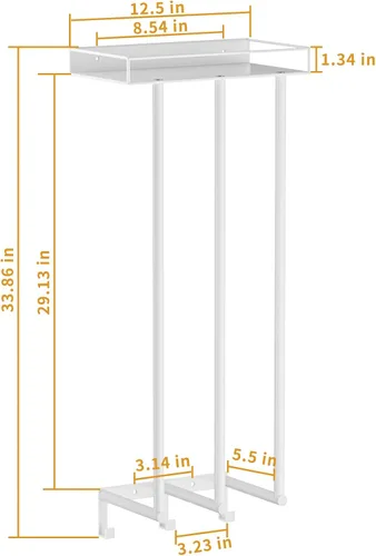 Vista 6 de Ovicar Toalleros para baño – Almacenamiento de toallas enrolladas montadas en la pared con estante de metal y 3 ganchos, 3 barras de pared para baño