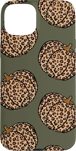 Vista 9 de Leopard Pumpkin Fall Autumn Olive Green Case for iPhone 17