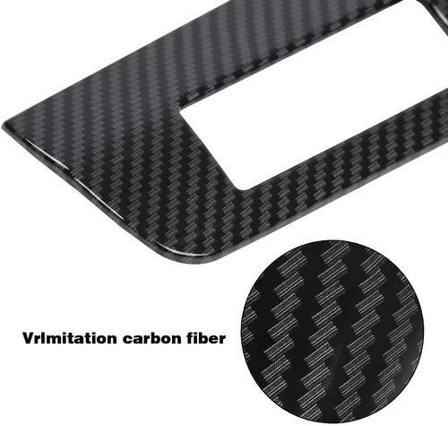 Vista 6 de CROSSDESIGN Cubierta de panel de visualización de fibra de carbono compatible con Chevrolet Corvette C8 2020-2022
