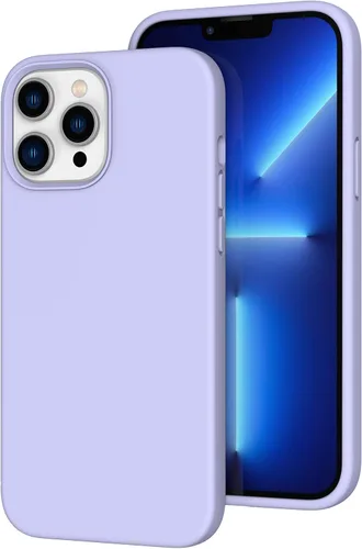 Vista 64 de Funda de silicona líquida compatible con iPhone 12 Pro Max 6.7 pulgadas, funda de gel de protección completa con forro de microfibra, funda