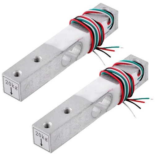 Vista 8 de 2 piezas de sensor de peso de celda de carga digital 1kg 5kg 10kg 20kg de alta precisión, celdas de carga miniatura para Arduino, electrónica DIY