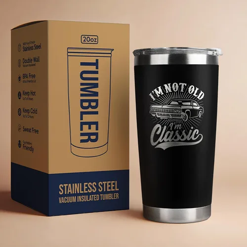 Vista 7 de Regalos para el abuelo y papá de parte de su hija, hijo, cumpleaños, día del padre, regalos del día del padre para el abuelo, divertido vaso