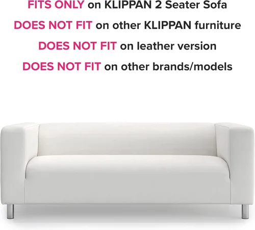 Vista 2 de Klippan - Funda de repuesto para sofá IKEA Klippan, funda Klippan, solo funda para Klippan (beige diario)