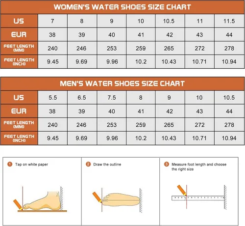 Vista 6 de Zapatos de agua para hombre y mujer, de secado rápido, sin cordones, para natación, surf, buceo, playa, piscina, deportes acuáticos, caminar, yoga