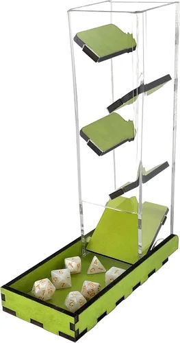 Vista 2 de C4Labs Torre de dados alta de 10 ″ y bandeja básica - Serie Chroma - Verde lima