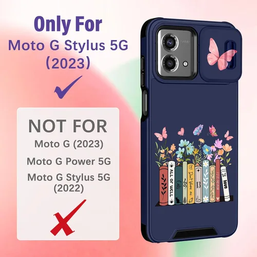 Vista 2 de Funermei Funda para Moto G Stylus 5G 2023 – Funda de Teléfono Bonita para Mujeres y Niñas, Cubierta Femenina para Adolescentes, Diseño de Moda