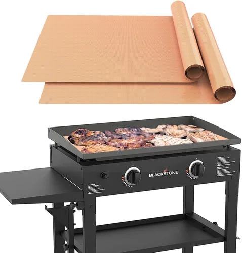 Vista 11 de UBeesize Rollo de Alfombrillas para Parrilla de 13 x 90 Pulgadas para Parrilla al Aire Libre - Tapete de Parrilla BBQ Antiadherente de Servicio
