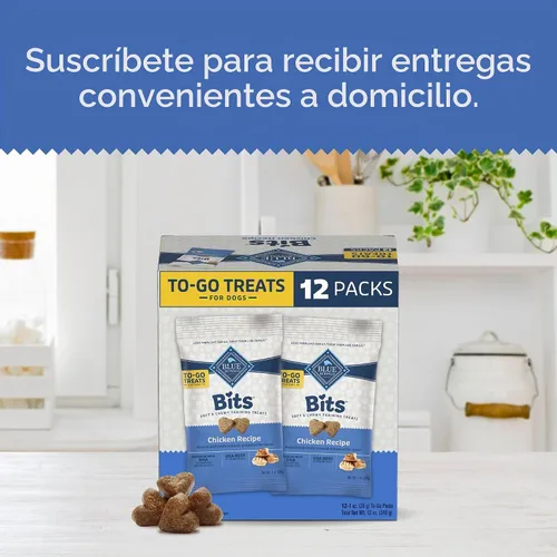 Vista 10 de Blue Buffalo Bits - Golosinas de entrenamiento de pollo, 1 oz, 12