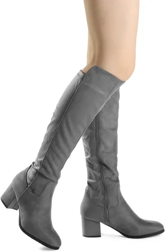 Vista 6 de DREAM PAIRS Botas a la rodilla, de tacón alto, para mujer