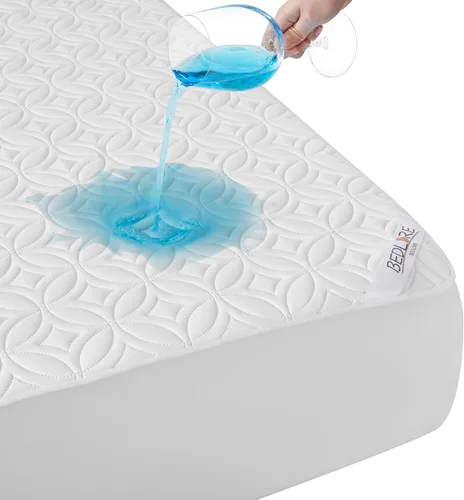Vista 23 de BEDLORE Protector de colchón impermeable, protector de colchón de tamaño individual con bolsillo profundo de 6 a 15 pulgadas de profundidad, suave