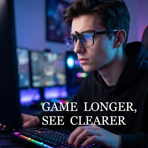 Vista 4 de Eyekepper Blue Light Clip on Glasses, Blocking UV Ray, Anti Glare