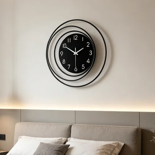 Vista 6 de Dankeit Reloj de pared decorativo de 13 pulgadas, silencioso y sin tictac, funciona con pilas, reloj de pared grande para sala de estar, cocina