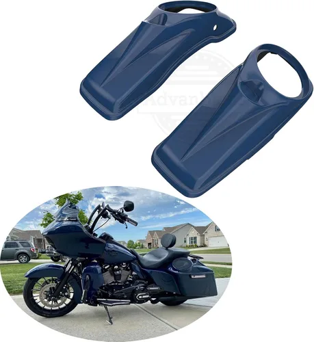 Vista 62 de Tapas para bocinas de motocicleta aptas para 2014+ Harley Touring Hard Saddle Bags - Whisky ámbar, 8 pulgadas Amber Whiskey